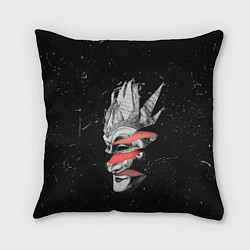 Подушка квадратная Mask Brejcha, цвет: 3D-принт
