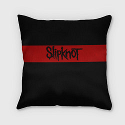 Подушка квадратная Полосатый Slipknot, цвет: 3D-принт