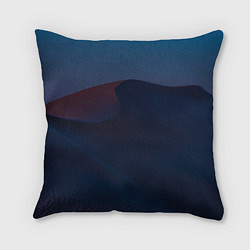 Подушка квадратная Ночная пустыня дюна на рассвете, цвет: 3D-принт