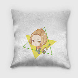 Подушка квадратная Харуки Накаям с треугольниками, цвет: 3D-принт