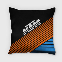Подушка квадратная KTM КТМ Z, цвет: 3D-принт