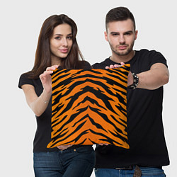 Подушка квадратная Шкура тигра, цвет: 3D-принт — фото 2