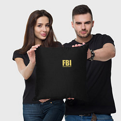 Подушка квадратная FBI Female Body Inspector, цвет: 3D-принт — фото 2