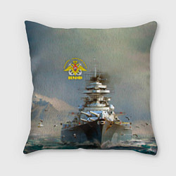 Подушка квадратная ВМФ Военно-Морской Флот, цвет: 3D-принт