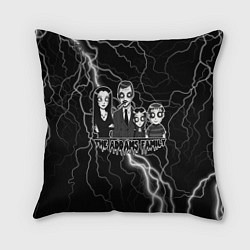 Подушка квадратная Addams family Семейка Аддамс, цвет: 3D-принт