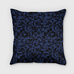 Подушка квадратная Темная пиксельная абстракция, цвет: 3D-принт