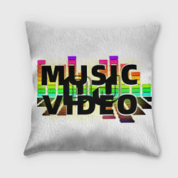 Подушка квадратная DJ MUSICVIDEO - 10, цвет: 3D-принт
