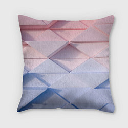 Подушка квадратная Треугольники для тебя, цвет: 3D-принт