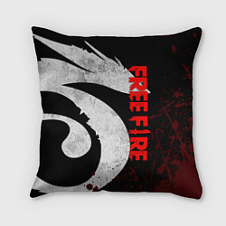 Подушка квадратная GARENA FREE FIRE, ЛОГО ИГРЫ ДРАКОН, цвет: 3D-принт