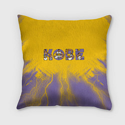 Подушка квадратная Коби Брайант Kobe Bryant, цвет: 3D-принт
