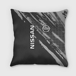 Подушка квадратная Nissan Car Ниссан, цвет: 3D-принт
