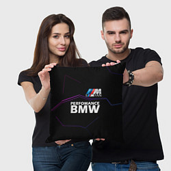 Подушка квадратная BMW фанат, цвет: 3D-принт — фото 2