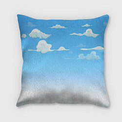 Подушка квадратная Летнее небо, цвет: 3D-принт