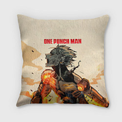 Подушка квадратная Разрушение Геноса One Punch-Man, цвет: 3D-принт