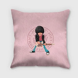 Подушка квадратная Joey Ramone, цвет: 3D-принт