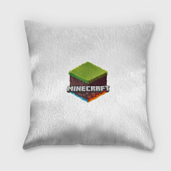 Подушка квадратная Minecraft кубик, цвет: 3D-принт