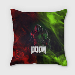Подушка квадратная Doomguy Doom, цвет: 3D-принт