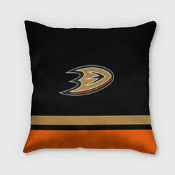 Подушка квадратная Anaheim Ducks Анахайм Дакс, цвет: 3D-принт