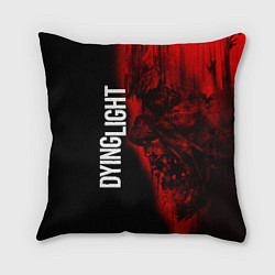 Подушка квадратная DYING LIGHT RED ZOMBIE FACE, цвет: 3D-принт