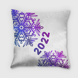 Подушка квадратная Новый Год 2022!!!, цвет: 3D-принт