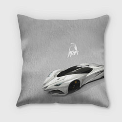 Подушка квадратная Lamborghini Concept sketch, цвет: 3D-принт