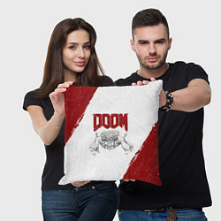Подушка квадратная Владычица пауков Doom, цвет: 3D-принт — фото 2