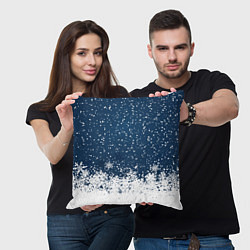 Подушка квадратная Snow, цвет: 3D-принт — фото 2