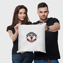 Подушка квадратная Манчестер Юнайтед - гордость и слава, цвет: 3D-принт — фото 2