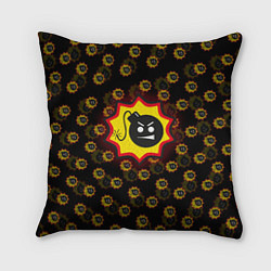 Подушка квадратная Bomb Pattern Serious Sam, цвет: 3D-принт