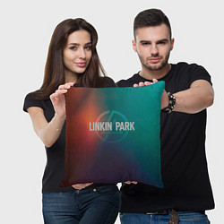Подушка квадратная Studio Collection - Linkin Park, цвет: 3D-принт — фото 2