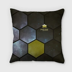 Подушка квадратная JWST space cell theme, цвет: 3D-принт