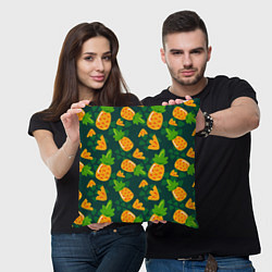 Подушка квадратная Ананасы Много ананасов, цвет: 3D-принт — фото 2