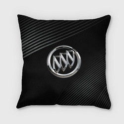 Подушка квадратная Buick Black wave background, цвет: 3D-принт