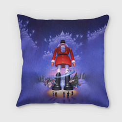 Подушка квадратная New Years Nutcracker giant, цвет: 3D-принт