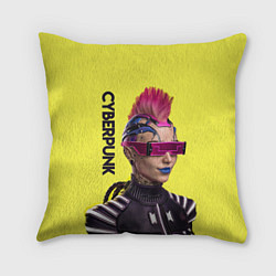 Подушка квадратная Cyberpunk Панк, цвет: 3D-принт
