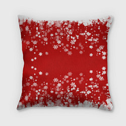Подушка квадратная Вечный снегопад, цвет: 3D-принт