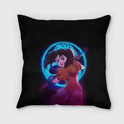 Подушка квадратная DIANE SEVEN DEADLY SINS NEON ДИАНА, цвет: 3D-принт