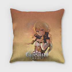 Подушка квадратная Genshin Impact и ее герои, цвет: 3D-принт