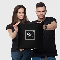 Подушка квадратная SC - SARCASM 75 САРКАЗМ, цвет: 3D-принт — фото 2