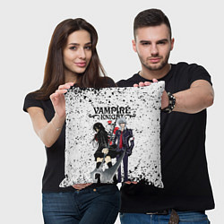 Подушка квадратная Рыцарь Вампир Юки и Зеро, цвет: 3D-принт — фото 2
