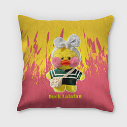 Подушка квадратная Duck Lalafanfan, цвет: 3D-принт