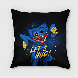 Подушка квадратная Хагги Вагги - Lets Hug! Poppy Playtime, цвет: 3D-принт