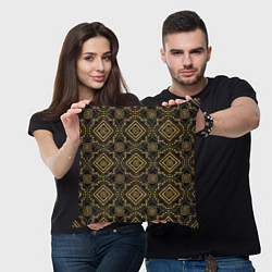 Подушка квадратная Versace classic pattern, цвет: 3D-принт — фото 2