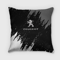 Подушка квадратная Peugeot авто бренд, цвет: 3D-принт