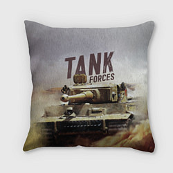 Подушка квадратная Forces Tank, цвет: 3D-принт