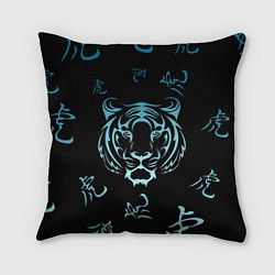 Подушка квадратная Год Голубого Тигра Узор, цвет: 3D-принт