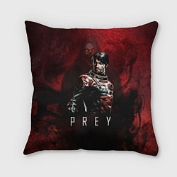 Подушка квадратная Prey Dark red