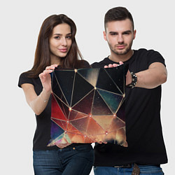 Подушка квадратная Абстракция Оригинал, цвет: 3D-принт — фото 2