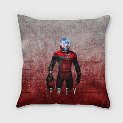 Подушка квадратная Prey Grey and blood