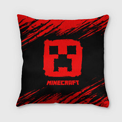 Подушка квадратная MINECRAFT - Красный Крипер, цвет: 3D-принт